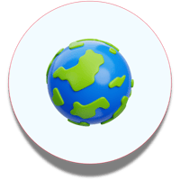 A globe icon
