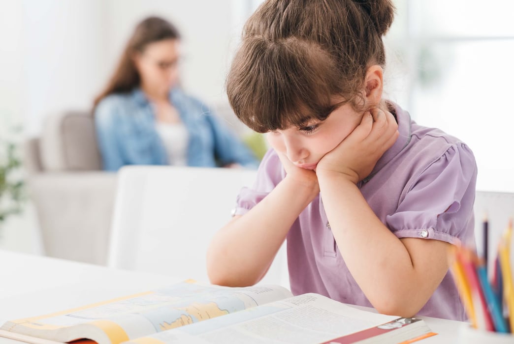 Child reading a book