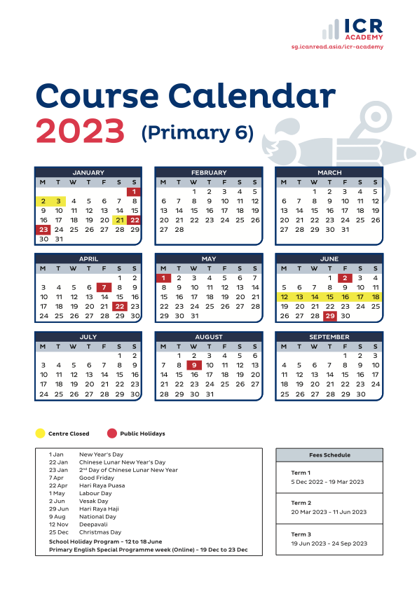 2023 Course Calendar SG - ICRA P6