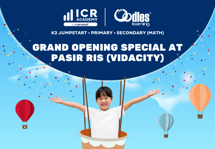 Banner promoting I Can Read grand opening @ Pasir Ris (Vidacity)