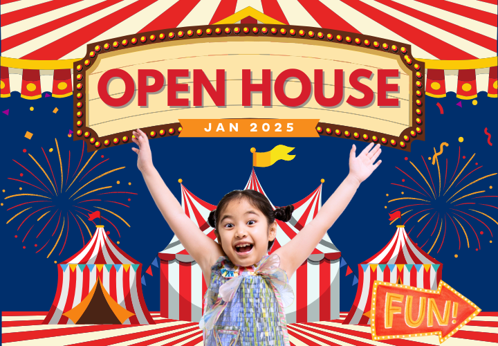 Banner promoting I Can Read's upcoming Open House January 2025