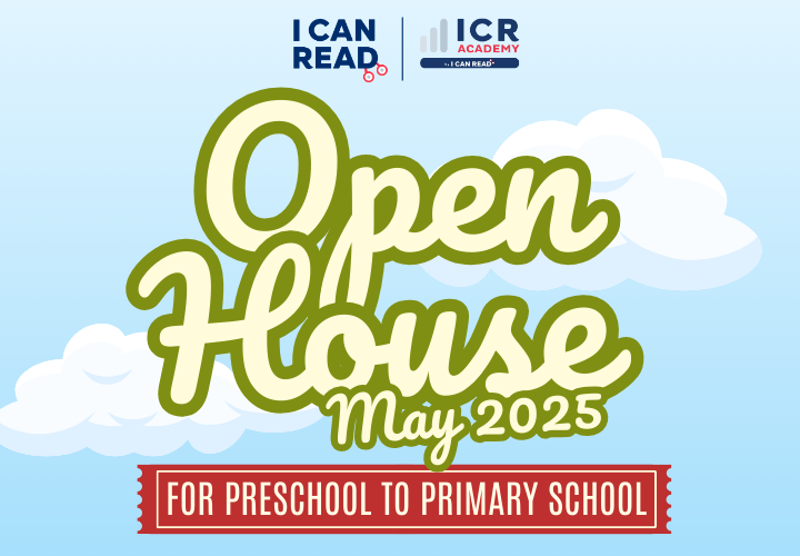 Banner promoting I Can Read's Open House (May 2025)