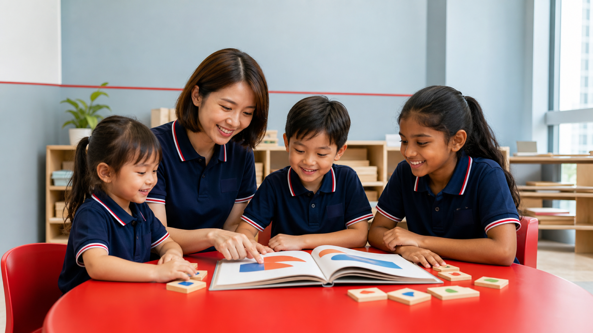 Children learning phonics at an I Can Read class
