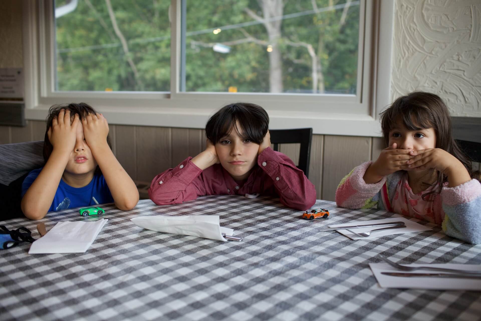 Children having English lessons