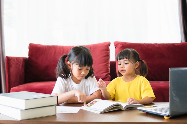 children-learning-reading-at-home